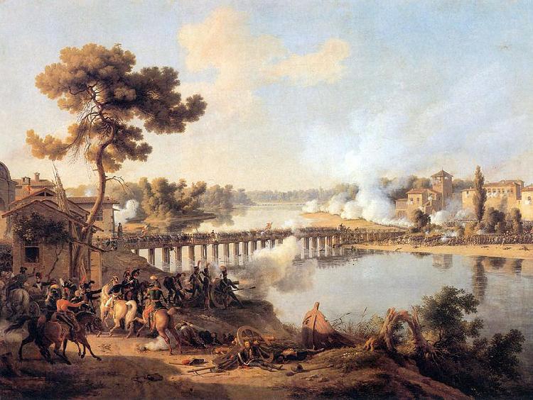 Louis-Francois, Baron Lejeune the Battle of Lodi France oil painting art